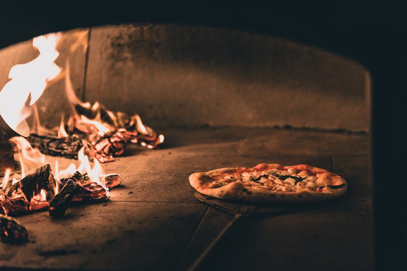 Wood-fired pizza