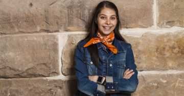 An orange bandanna is Chantelle's symbol of hope