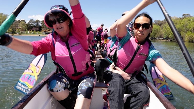 The Dragons Abreast Canberra dragon boat club