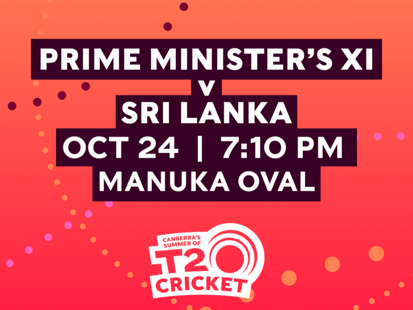 Prime Minister's XI vs Sri Lanka Canberra's Summer of T20 Cricket