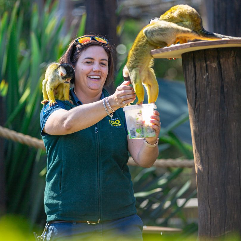 Bec Scott at the National Zoo and Aquarium