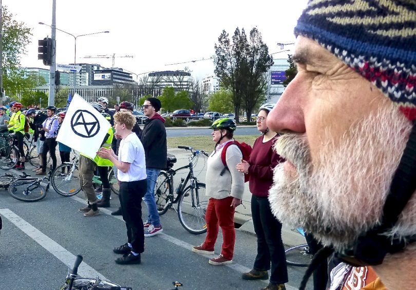 Extinction Rebellion protest in Civic