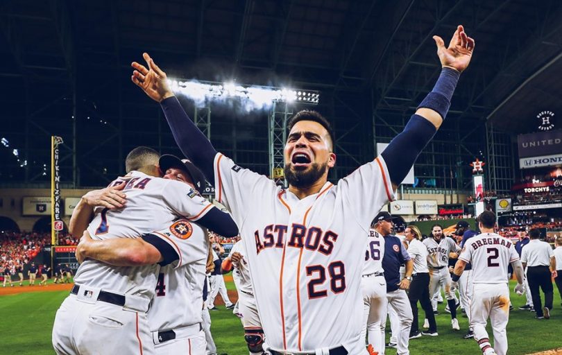 Houston Astros celebrating