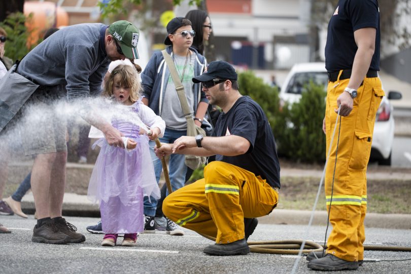 Firefighters delighting SouthFest visitor