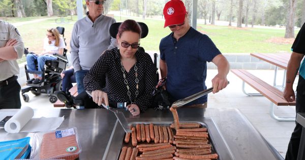 Government opens first wheelchair-accessible BBQs in the ACT
