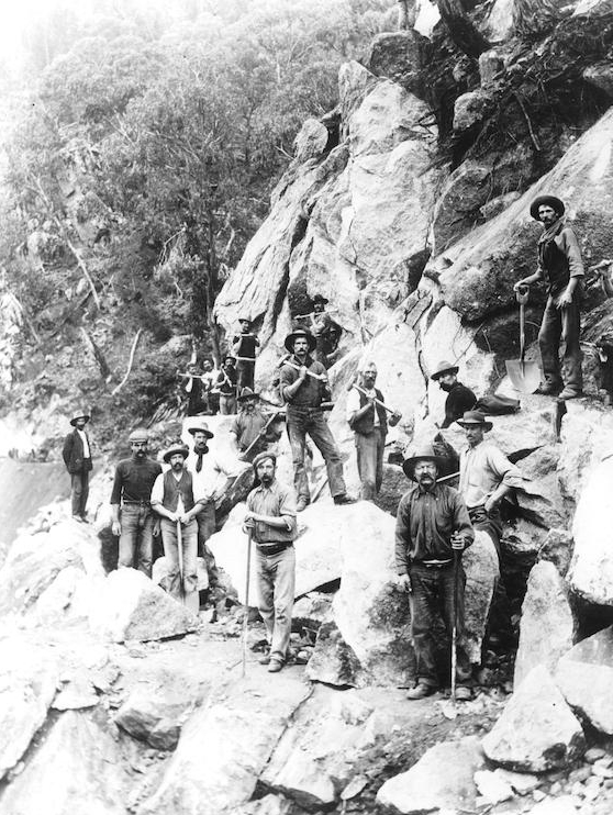 railway cutting on the Goondah-Burrinjuck