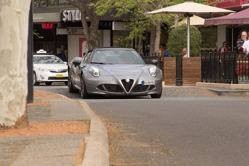 Taking in Manuka's famous cafe strip