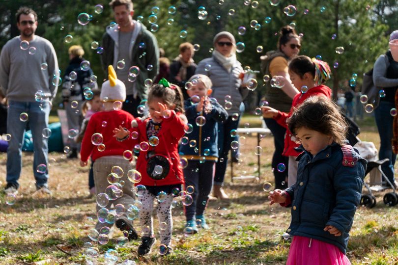 Bubbles at Haig Park