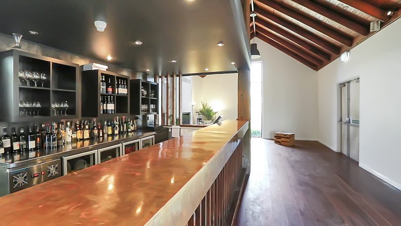 Pitched ceilings and wooden beams