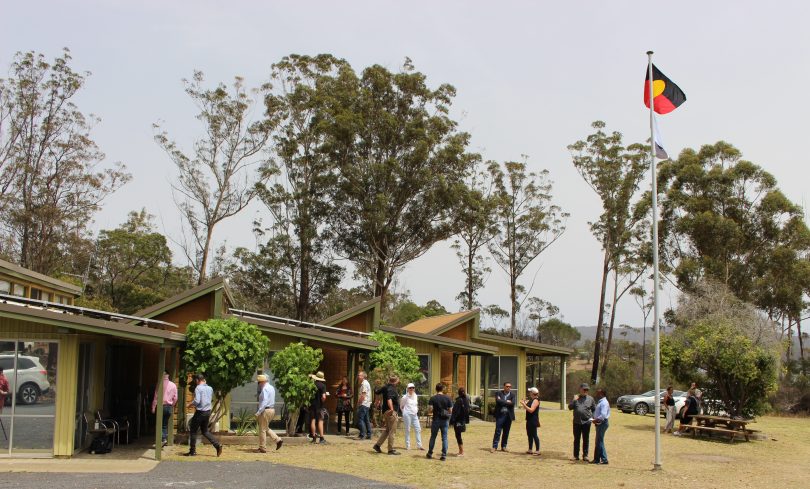 The ANU executive at Jigamy Farm with Twofold Aboriginal Corporation. 