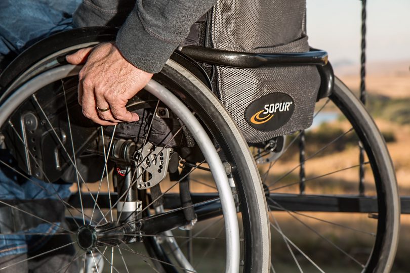 Man in wheelchair