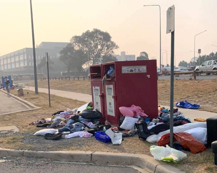 Donation bins at Gungahlin