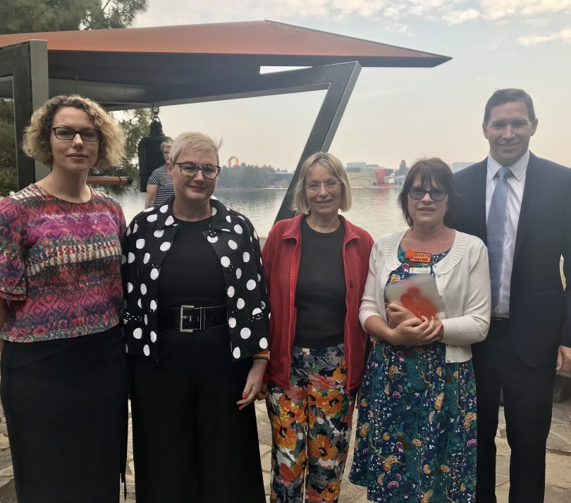 Politicians attended the ringing of the Peace Bell