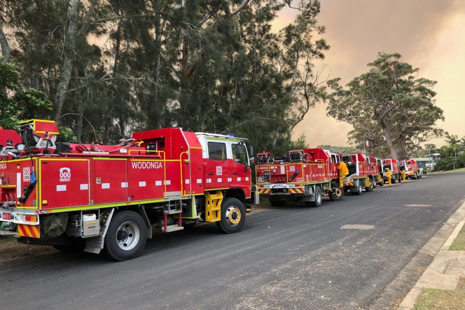 Fire brigade arrive in South Durras