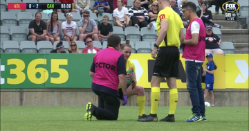 Ref subbed as smoke blankets Canberra United match