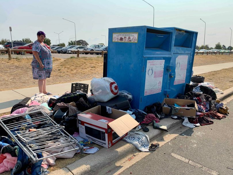 Discarded items in Gungahlin