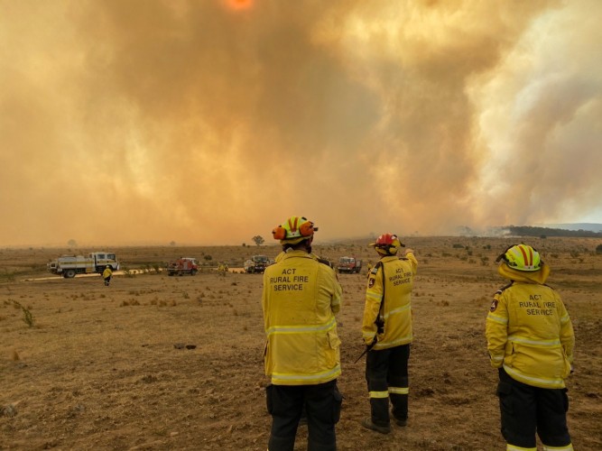 ACT Rural Fire Service firefighters