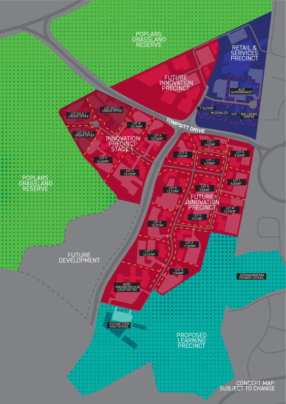 The Poplars site masterplan