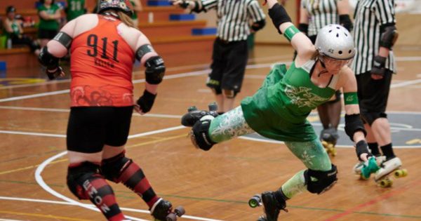 Surly Griffins' speed win over Hearts in Canberra Roller Derby Grand Final