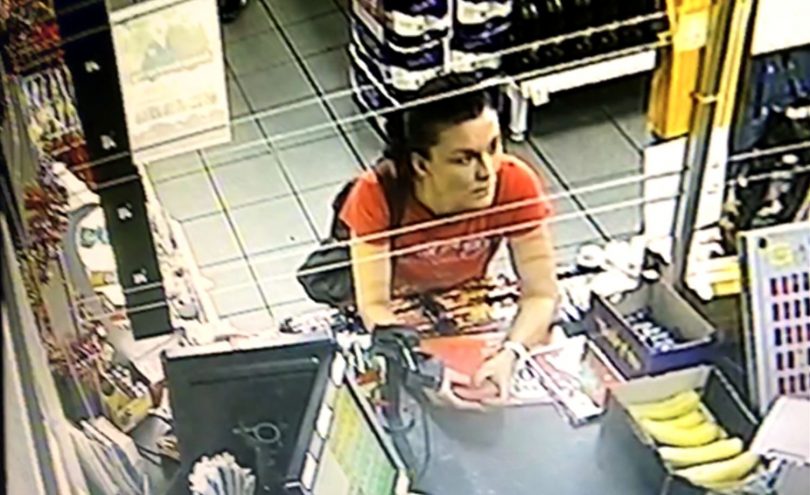 CCTV image of woman