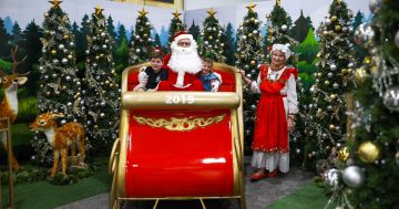 Santa's on board with Marymead at Canberra Outlet
