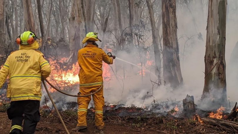 Hall Volunteer Rural Fire Brigade, ACTRFS, Adaminaby complex fire