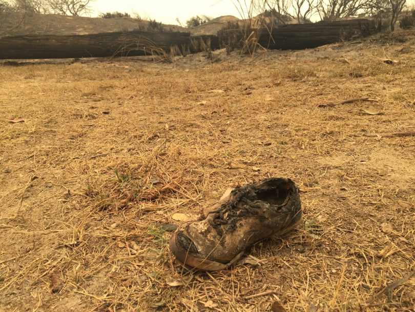 Burnt shoe