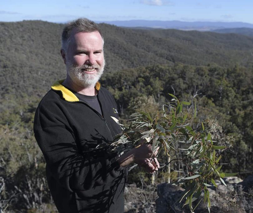 James Fitzgerald in bushland.