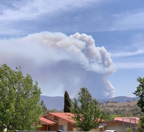 The Orroral Valley fire on 27 January 2020