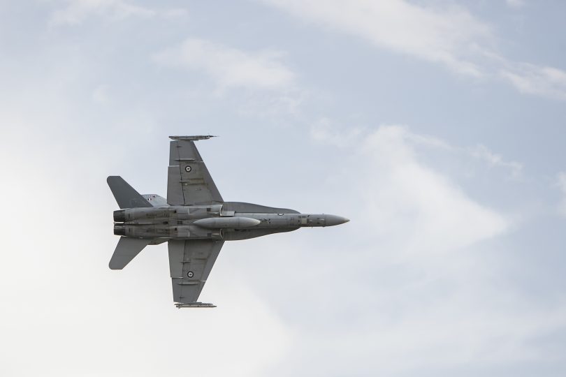 RAAF plane flying.