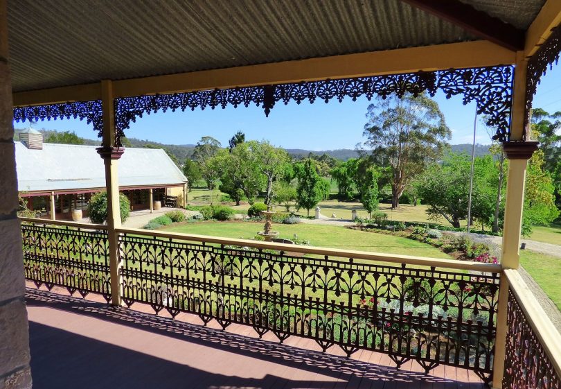 360 degrees of English iron-work in the wrap around verandah.