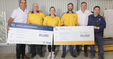Canberra companies combine to deliver bushfire donation to local brigade