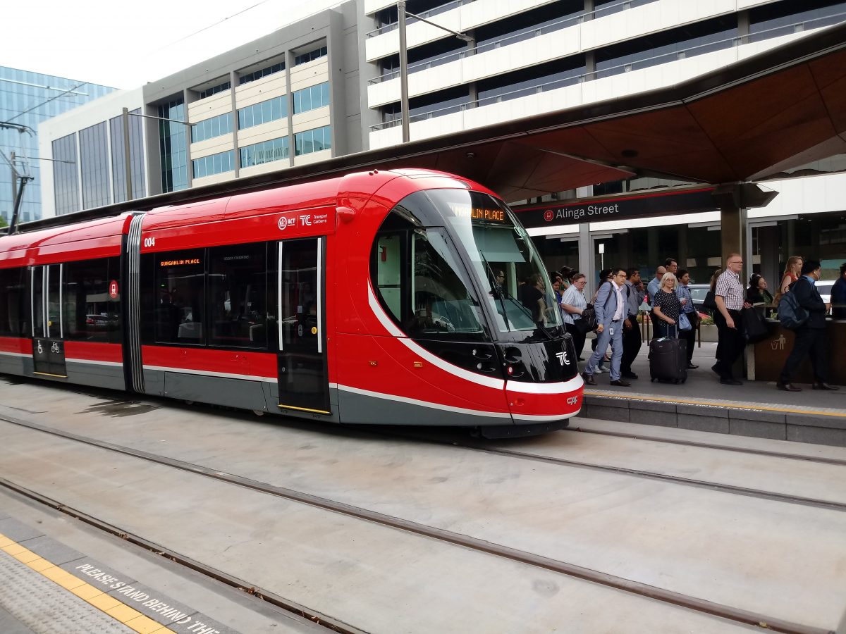 Light rail stop