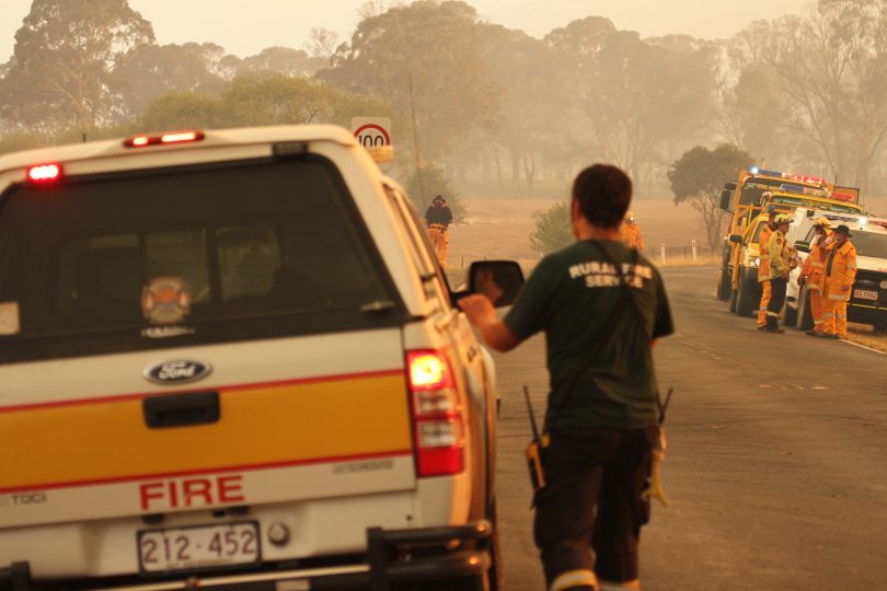 Orroral Valley Fire, emergency services, fire