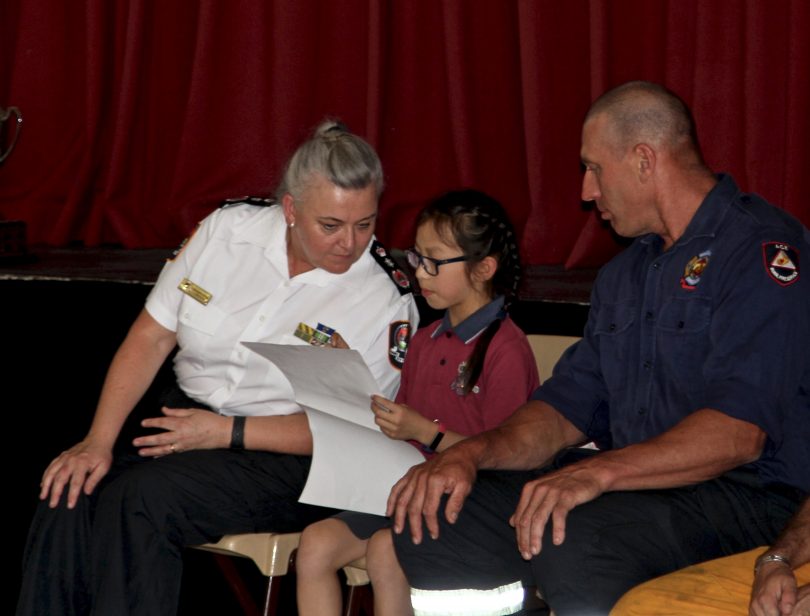 Radford College, firefighters, Georgeina Whelan, Rural Fire Service, Fire and Rescue