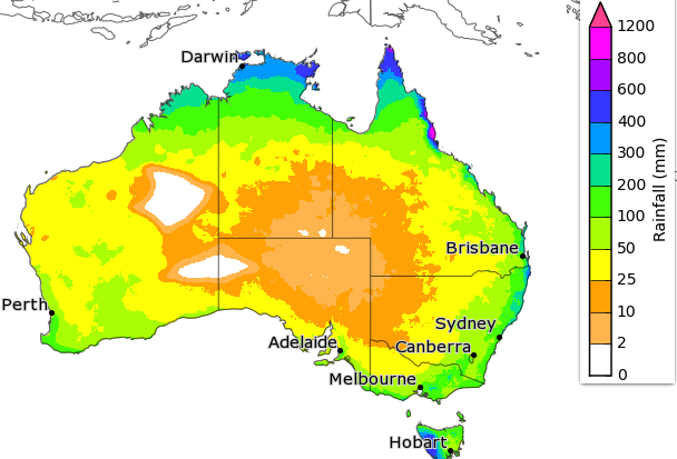 rainfall outlook for March