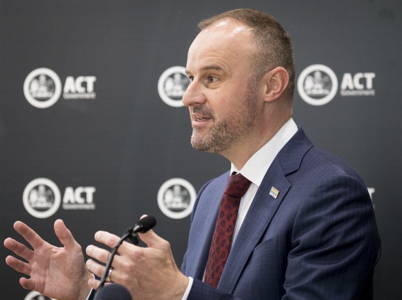 Chief Minister Andrew Barr