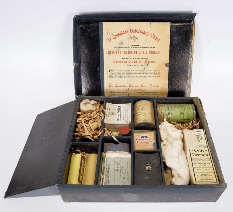 Veterinary kit from 1910