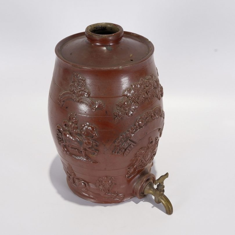 Ceramic spirit barrel 19th century