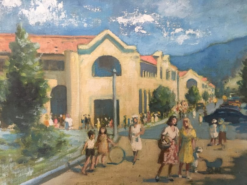 Esther Paterson's 'Civic Square Canberra 1947'.