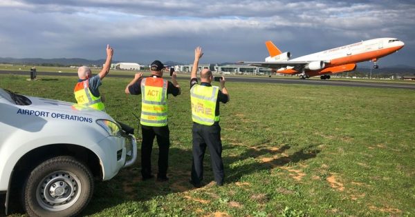 Canberra farewells air tanker after devastating bushfire season