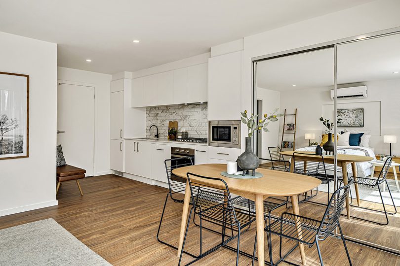 Guest room with kitchenette and ensuite