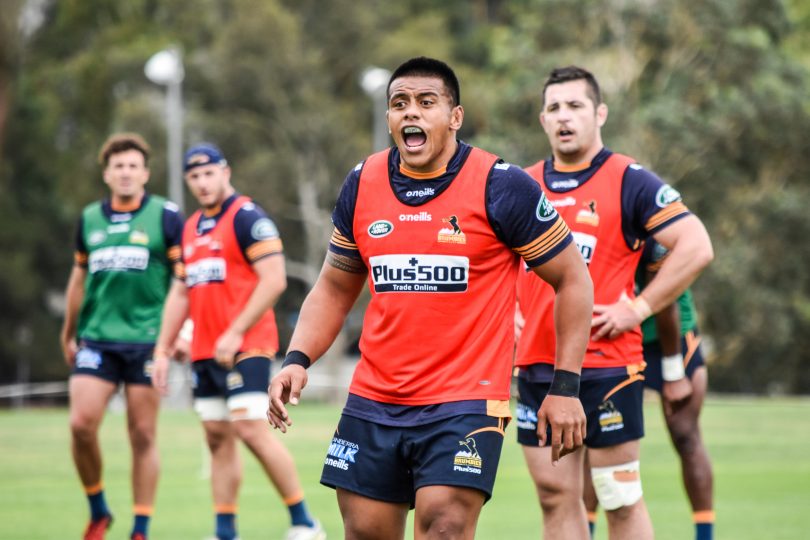 Alan Alaalatoa, Brumbies current captain. Photo: Brumbies.