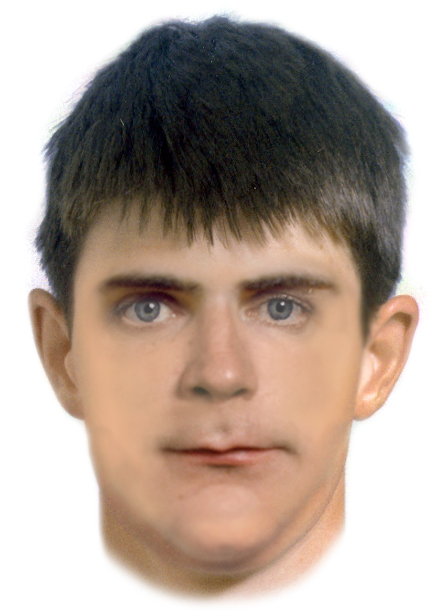 Face-fit image of alleged offender