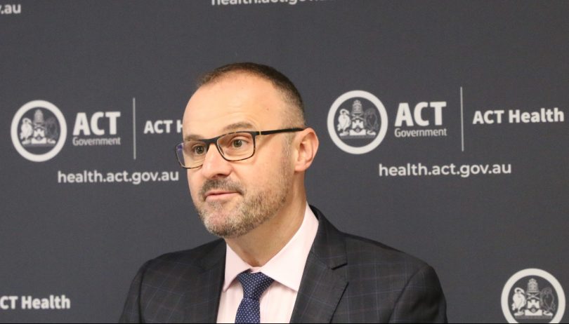 Chief Minister Andrew Barr