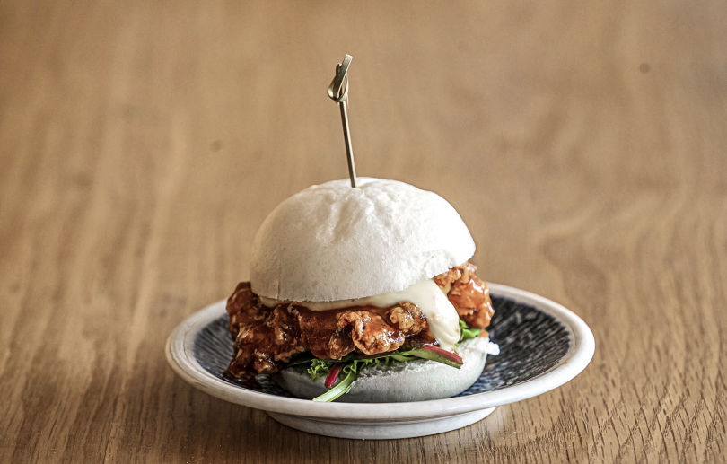 Superbao's Sichuan Fried Chicken Bao-ger