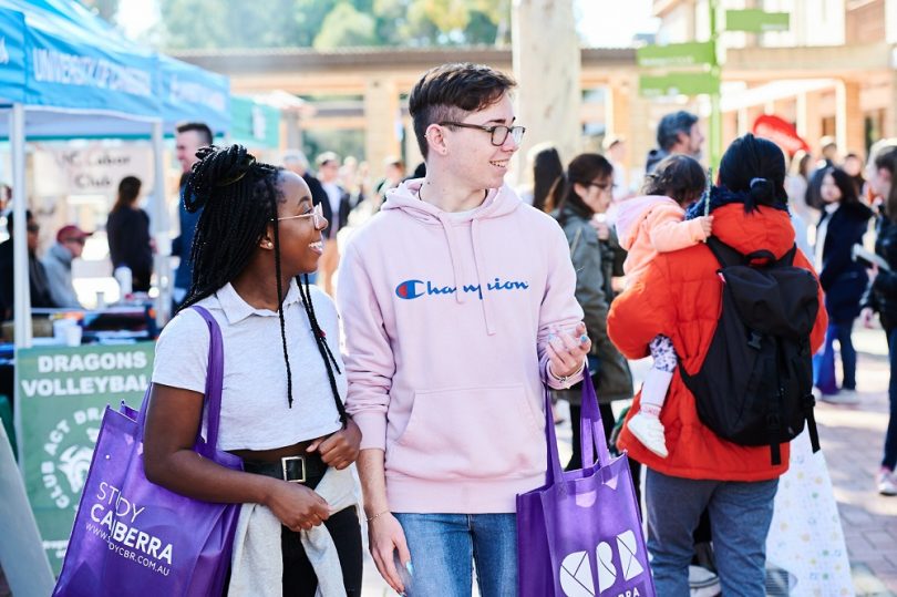 Students at the University of Canberra