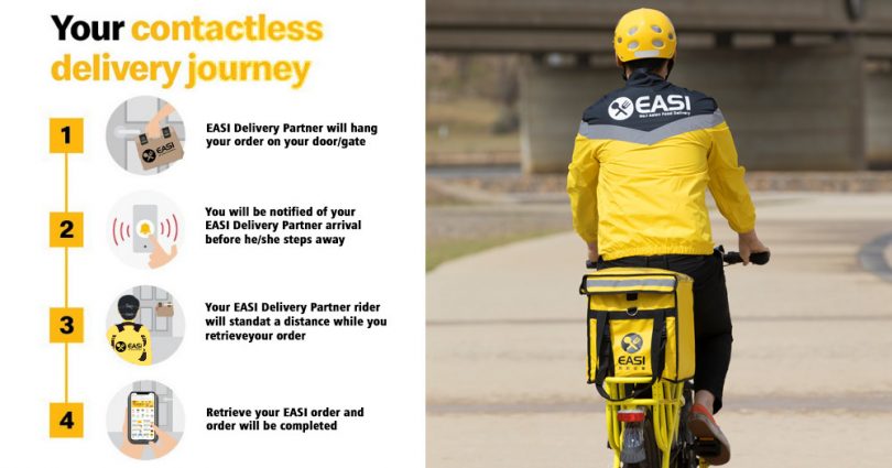 Contactless delivery from Easi