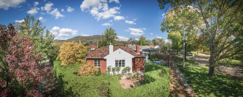 The original red brick home at 82 Ebden St