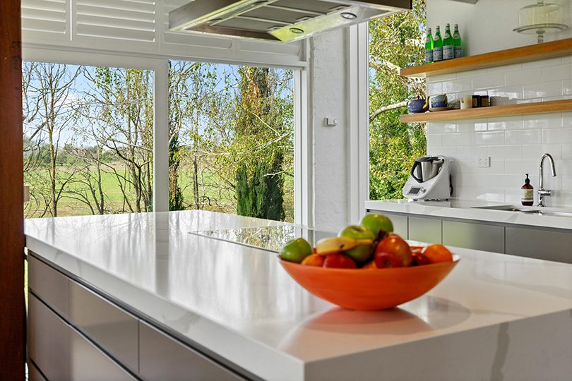 Light filled kitchen/dining sets the tone